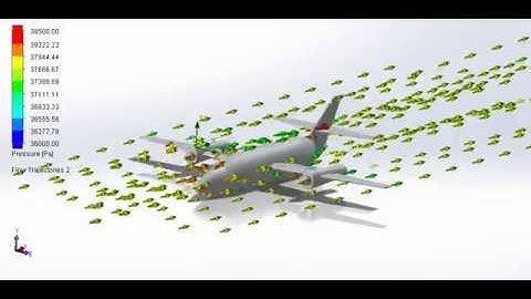 Pressure Test of the Jetstream 31 Aircraft - Solidworks Flow Simulation
