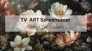 Vintage Flowers, 4 pictures, 1 hour. No sound Screensaver
