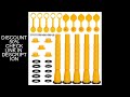 Gas Can Spout , (5 -Yellow) Gas Can Nozzle Suitable for Most 1/2/5/10 Gal Oil Cans, Flexible Gas Spo