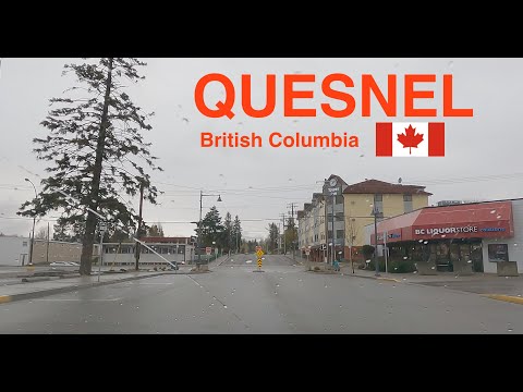 QUESNEL BC Canada 2022 - Driving in the Cariboo, British Columbia - City Life