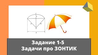ОГЭ 2022. Задача про зонт. Ященко 36 вариантов. Вариант 1.