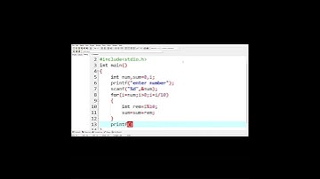 Program to print Sum of Digits in C programming language