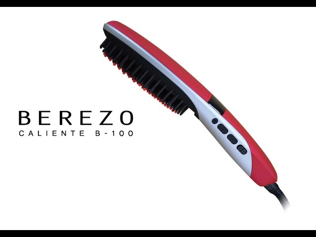 BEREZO B-100 くるくるドライヤー　ヘアアイロン BEREZO CALIENTE B-100 ブラシ型 ヘアアイロン機能紹介 - YouTube