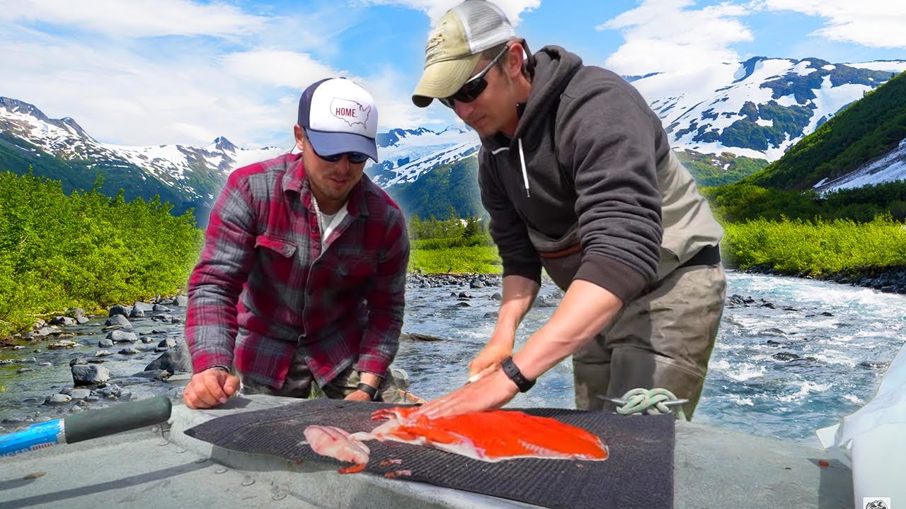 Remote Salmon Fishing in Alaska Catch and Cook YouTube