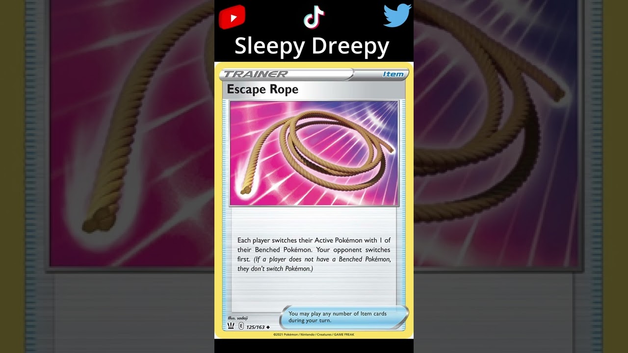 escape rope pokemon card Pokemon