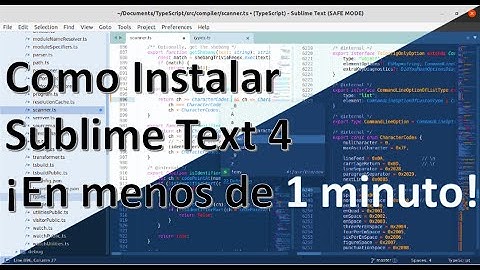 Como Instalar Sublime Text 4 en 1 minuto