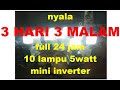 mini inverter hemat daya menggunakan trafo LHE