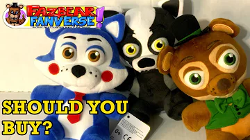 SHOULD YOU BUY? - FNAF Fanverse Plush Review! (Candy, Popgoes, Blake)