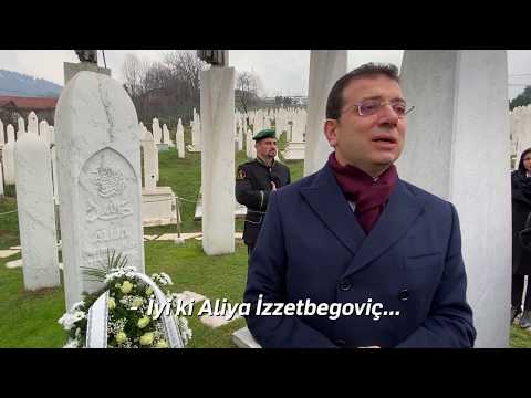 Bosna'da Aliya İzzetbegoviç'in mezarını ziyaret ettim.