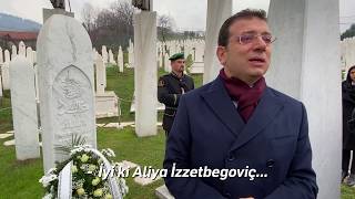 Bosna'da Aliya İzzetbegoviç'in mezarını ziyaret ettim. Resimi