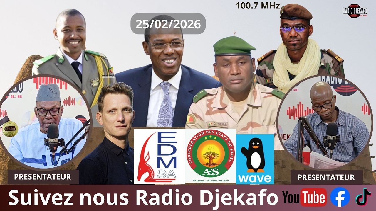 RADIO DJEKAFO 25 FEVRIER DABA TOUNKARA ET BOUBACAR TRAORÉ