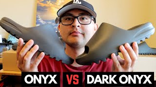 Yeezy Slide Dark Onyx vs Onyx!