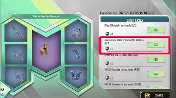 Call of Duty mobile Use Operator skills 3 times in mp matches