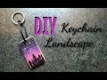 Making a painted Keychain Landscape from old wood