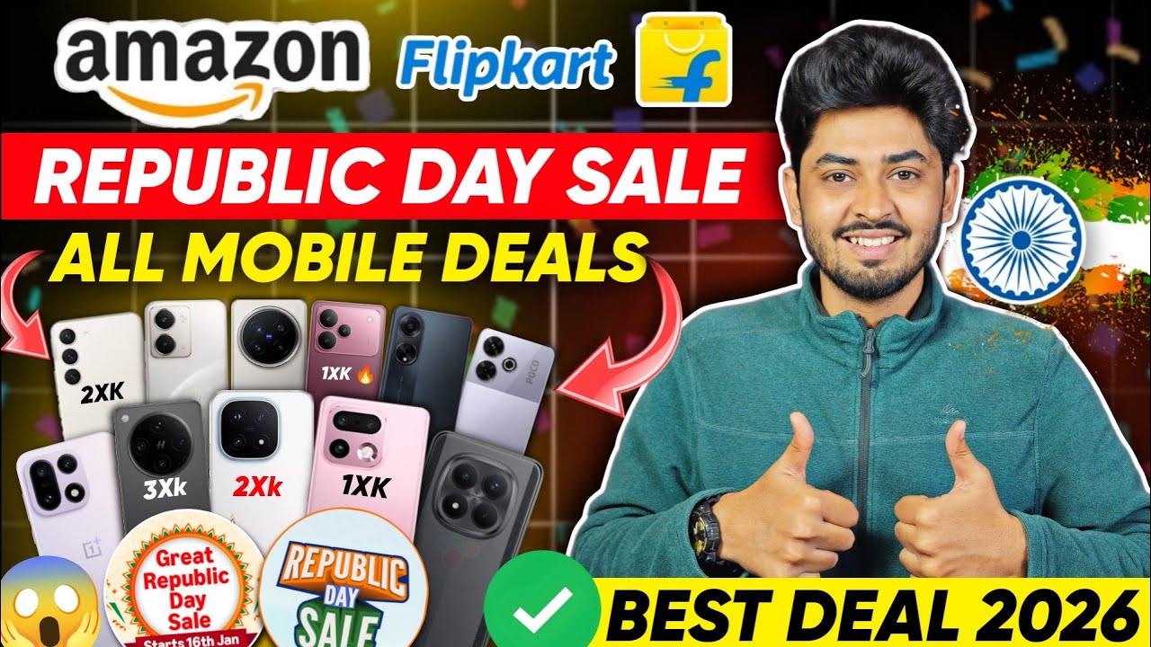 Flipkart Republic Day Sale 2026 Mobile Offer | All Mobile Deals Amazon Republic Day Sale 2026