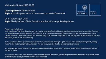 Oxford Business Law Workshop - Week 7 - Trinity Term 2020
