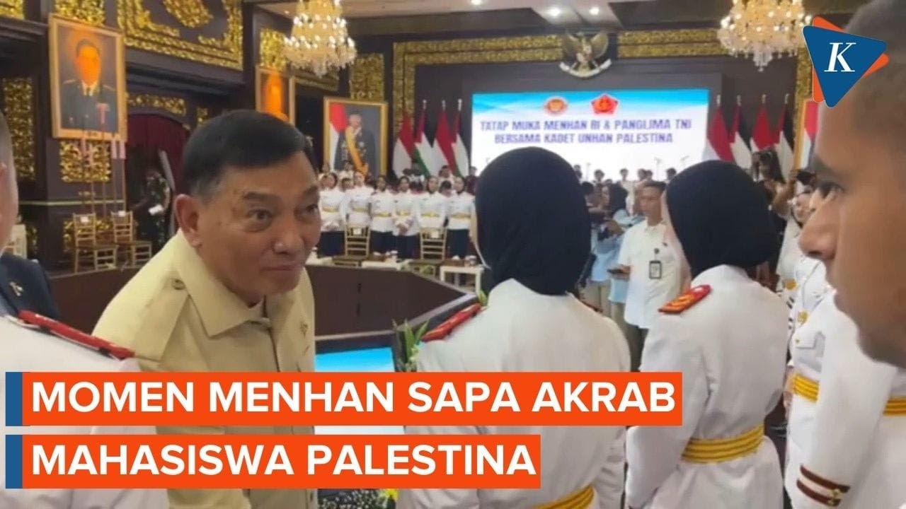 Momen Akrab Menhan dengan Mahasiswa Unhan Asal Palestina, Tanya 