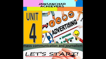 Advertising / UNIT- 4  /MASS COMMUNICATION & JOURNALISM /UGC-NET
