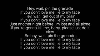 Blink 182- Pin The Grenade Lyrics