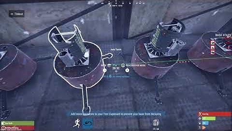 9 Turrets- 1 Switch- 1 Turbine- RUST CONSOLE EDITION