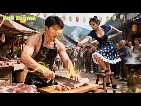 【ENG SUB】街頭女惡霸索要天價保護費,怎料賣肉小夥是隱藏的真龍武神,一個眼神就讓女惡霸嚇尿在地,直接跪拜他為老大!#爽剧 #逆袭 #萌娃(cyhd)