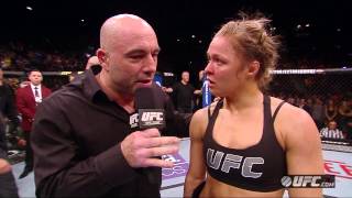 UFC 168: Ronda Rousey Octagon Interview