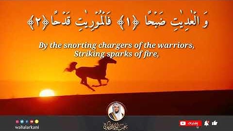 سورة العاديات SURAH AL-ADIYAT #المصحف_الكامل_للقارئ_عبد_الولي_الاركاني