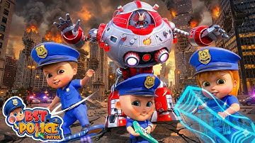 Flare’s Giant Robot Attack | City Chaos | Police Stories | Robot vs Police | Billion Surprise Toys