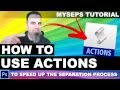 How to create an ACTION in Photoshop to speed up the separation process