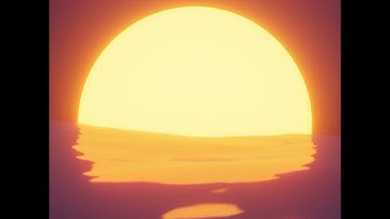 Retro Style Sunset Looping Animation  |  Blender 3.4 #3d #animation #blender