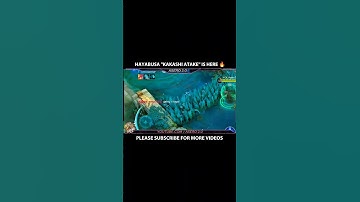 HAYABUSA "KAKASHI ATAKE" IS FINALLY HERE AT MLBB 🔥 #MLBBCreator