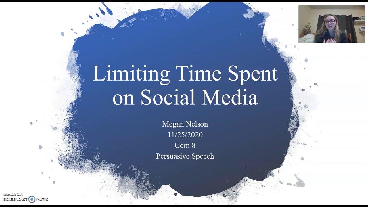 Persuasive Speech Social Media YouTube