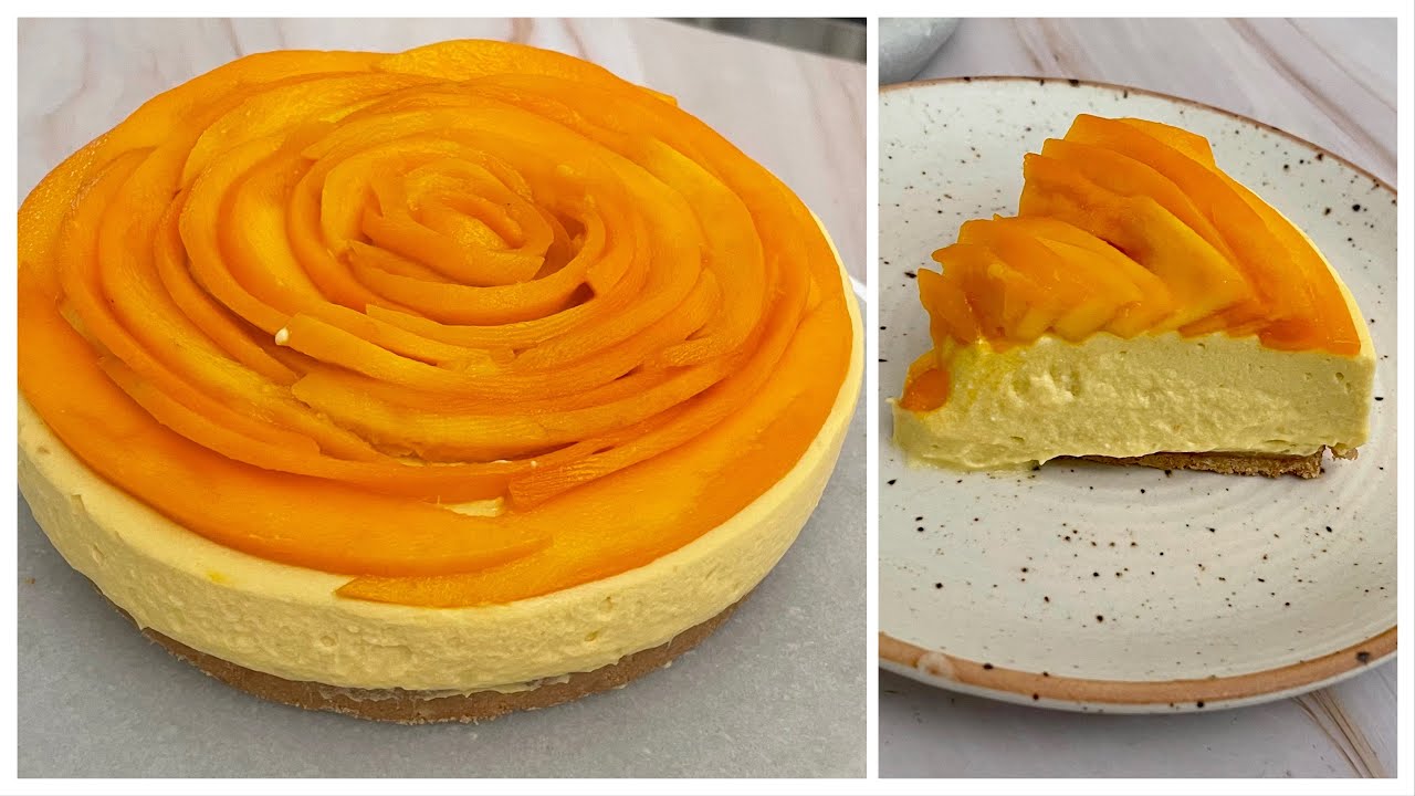 No-Bake Mango Cheesecake With Homemade Cream Cheese |NO Gelatin, No Eggs, No Bake|  Cheesecake | Anyone Can Cook with Dr.Alisha