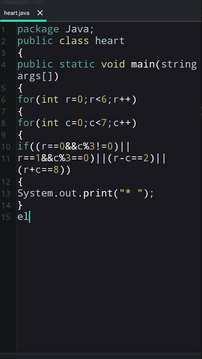 ❤❤❤ create heart in java code 💻💻💻📒📒😘🤗🤗❤❤❤