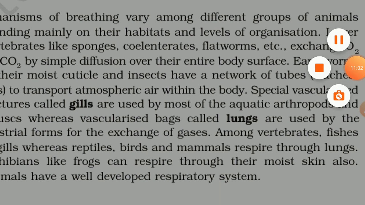 ALAR ACADEMY CLASS 11 BIOLOGY CHAPTER 17 BREATHING AND EXCHANGE