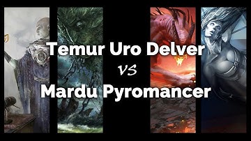 MTG Modern: Temur Uro Delver vs Mardu Pyromancer - Magic: The Gathering gameplay on MTGO