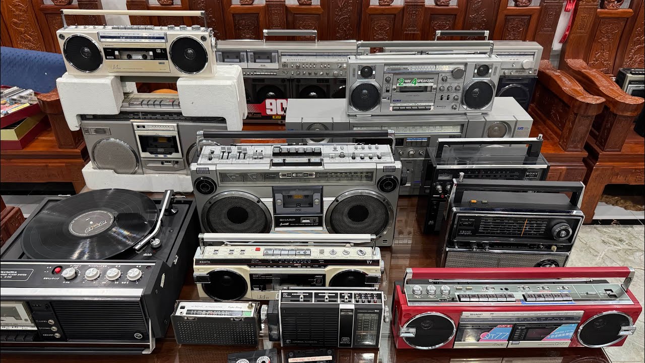 Đài radio cassette cổ Nhật Bản đẹp chất lượng. Quay chi tiết và báo giá từng sản phẩm. LH 0988839389