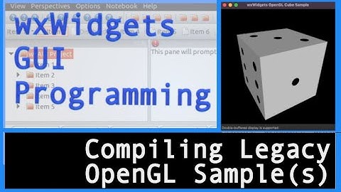 Building wxWidgets Legacy OpenGL sample (Shown on Mac M1)