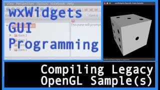 Building wxWidgets Legacy OpenGL sample (Shown on Mac M1)