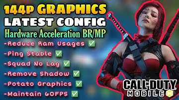 144p Lag fix Cod Mobile Season 8 | Fix Fps Drops In Br, Mp 60FPS | Call Of duty Mobile