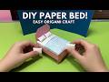 Origami Bed | DIY MINI PAPER BED | How to make Origami Bed for Doll