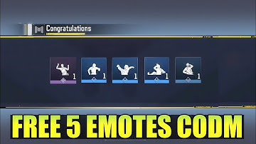 FINALLY i Got 5 FREE EMOTES in COD Mobile!