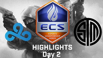 ECS Finals | CS:GO Highlights | Cloud9 vs. TSM | G2 of Bo3 | Group B | LB Final | Day 2 | Train