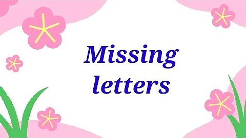 Missing letters