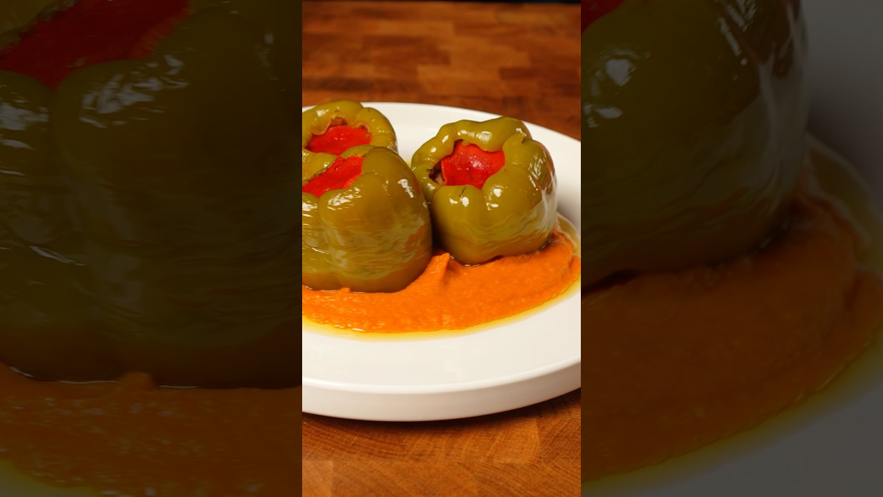 Zeytinyağlı Biber Dolması 😍 Tarifi yorumda