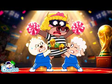 SNEAKY CHEERLEADER CAUGHT! 📣😱 | Thief In Disguise On Stage | World Cup 2026 Vibe | Bearee Kids Show