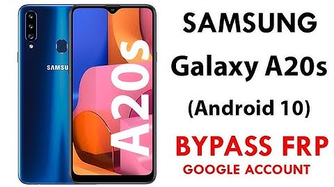 SAMSUNG Galaxy A20s Android 10 FRP/Google Account Bypass - NO PC / NO SIM PIN / NO Bluetooth