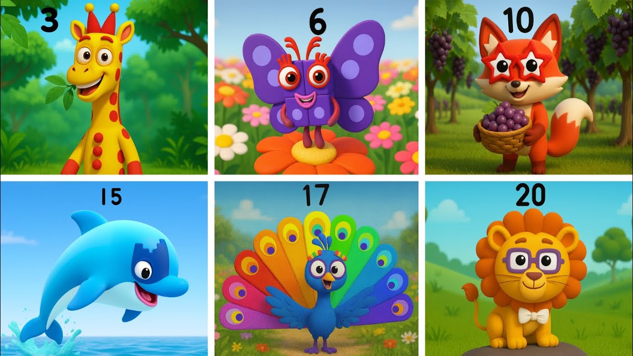 Numberblocks｜Numberblocks as ANIMALS!