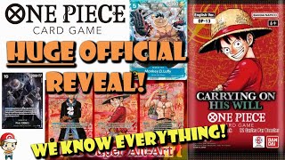 OP-13 Officially Revealed! English! All Leaders, Alt, Manga! NEW Treasure Rare! (One Piece TCG News)