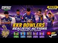 KKR Bowlers Realistic Bowling Actions in All Cricket Starts Game 🎯🔥